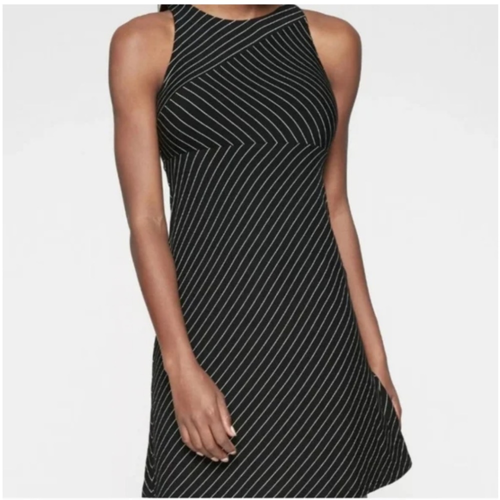 Athleta Santorini striped dress M